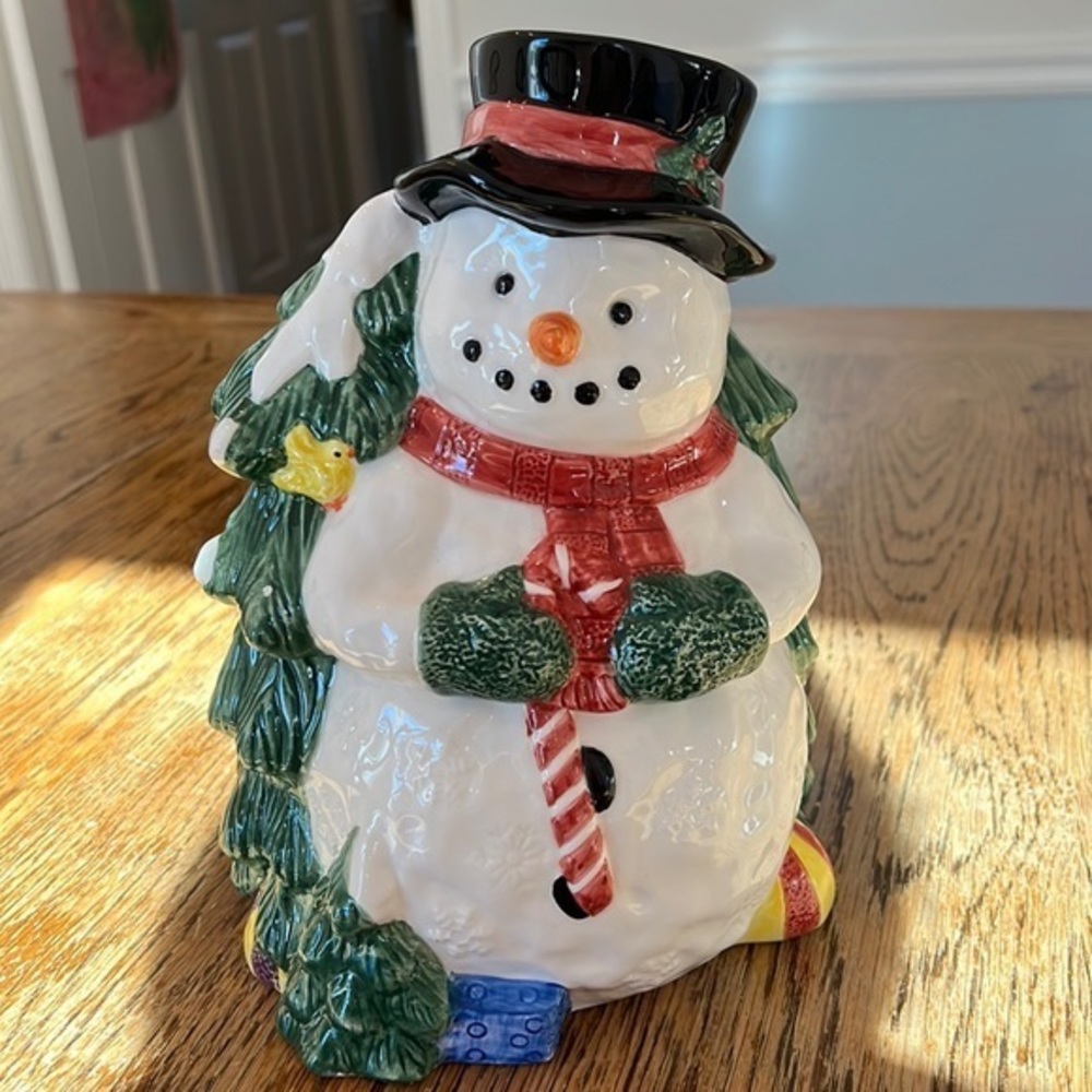 VINTAGE SNOWMAN COOKIE JAR
